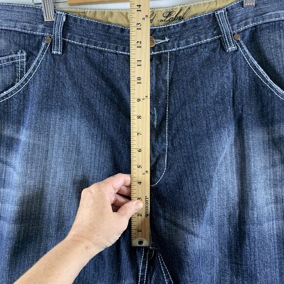 Vibe SGL Gold Label Mens Y2K Long Shorts Sz 42 Below Knee Street Skate Hip Hop - Picture 8 of 15